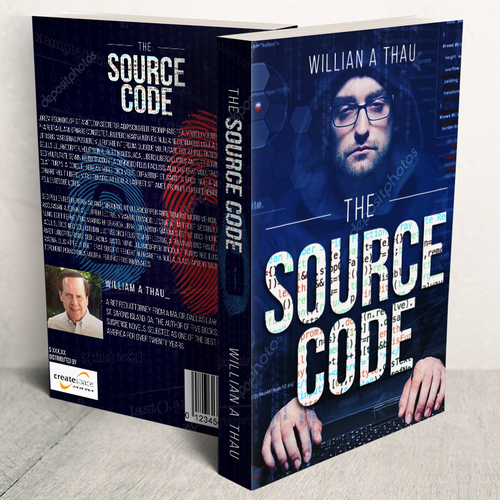 Source design with the title 'Book Cover'