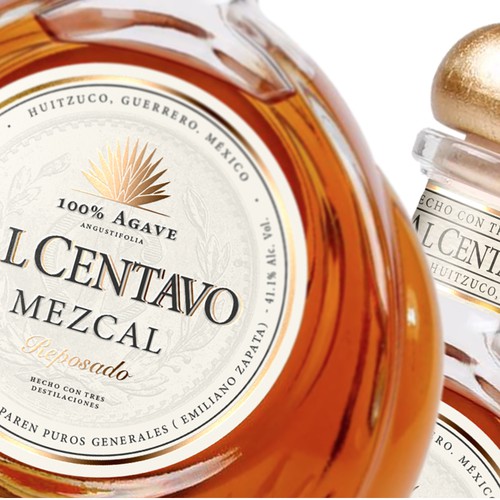 Classic label with the title 'Mezcal Label '