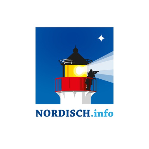 Square logo with the title 'Logo for an online magazine'