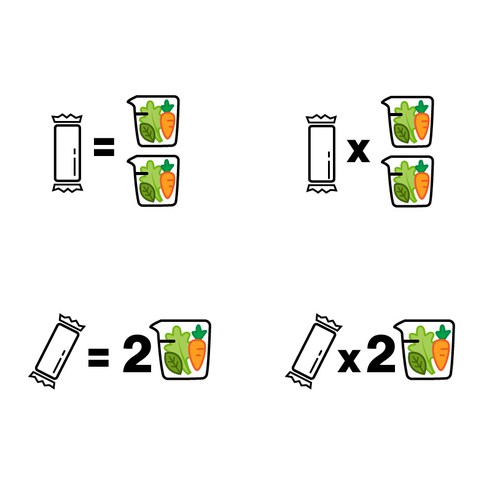 Vegetable artwork with the title 'Vegetables Icon'