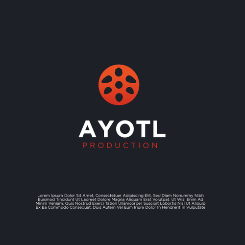 Production brand with the title 'turtle / movie concept logo'