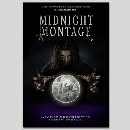 Horror design with the title 'Midnight montage'