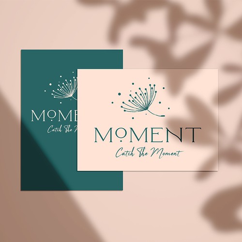 Dandelion design with the title 'Delicate perfume logo'