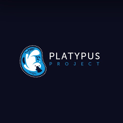 Microscope logo with the title 'Platypus project'