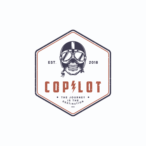 Young adult logo with the title 'concept logo for copilot'
