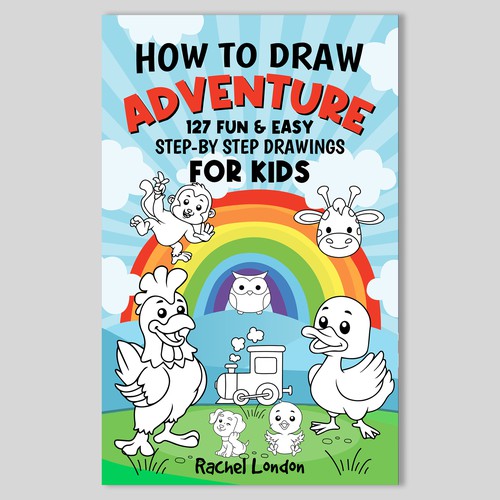 Coloring design with the title 'How to Draw Adventure'