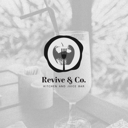 Juice bar design with the title 'Logo Concept for Juice Bar'