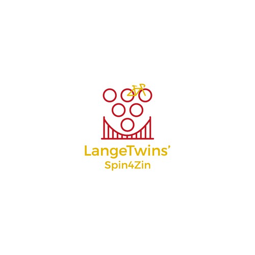 Cycling logo with the title 'LangeTwins' Spin4Zin'