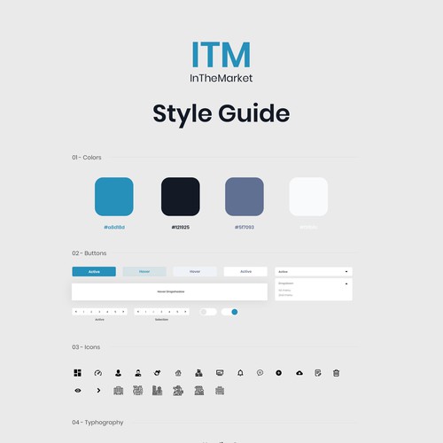 Marketplace design with the title 'Cloud marketplace for commercial real estate needs REDESIGN'