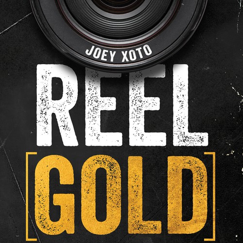 Art book cover with the title 'Reel Gold'