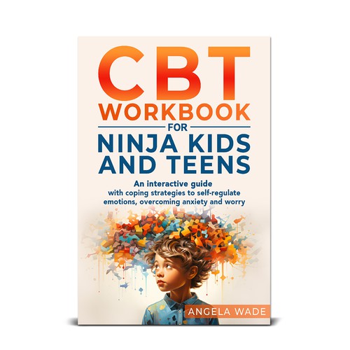 Amazon book cover with the title 'CBT Workbook for Ninja Kids and Teens'