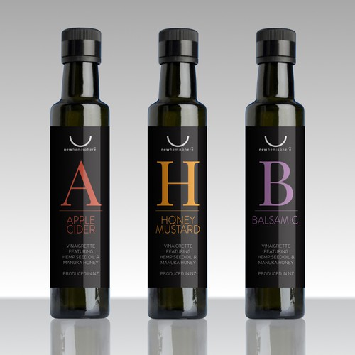 Sophisticated label with the title 'Label design Winner'