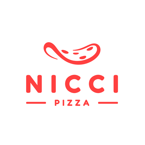 Pizza logo with the title 'Nicci Pizza'