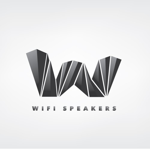 Epic logo with the title 'Wifi Speakers - Young, Loud and Playfull Logo'