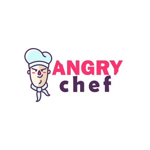 Gourmet design with the title 'Angry Chef'