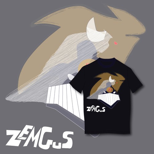 Bold t-shirt with the title 'Hockey T-Shirt Design '