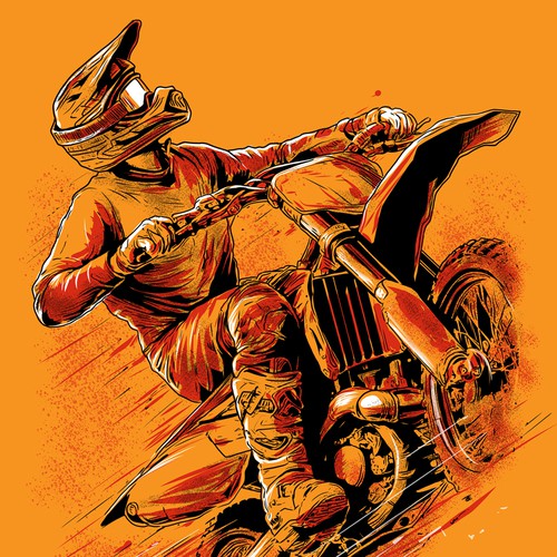 Awesome t-shirt with the title 't shirt design motorcross'