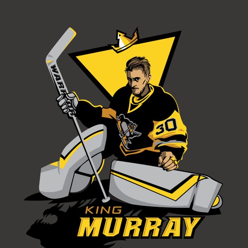 Minimal artwork with the title 'King Murray'