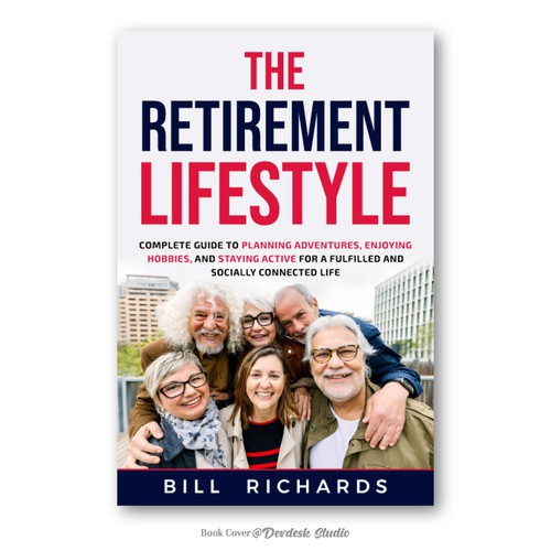 Hobby design with the title 'The Retirement Lifestyle Book Cover'