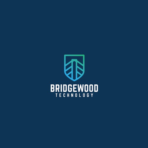 Bridge logo with the title 'Bold logo for IT consulting company.'