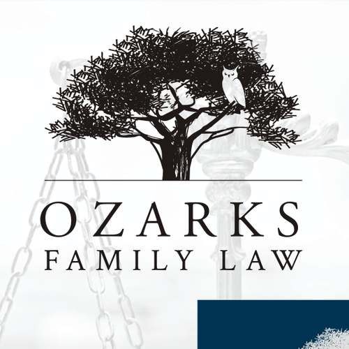 Law firm brand with the title 'ozarks family law'