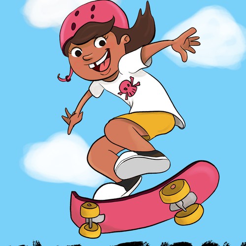 Girl power design with the title 'Children illustration'