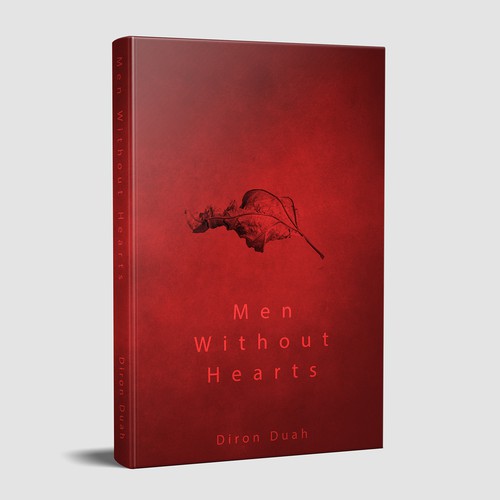 Texture design with the title 'Men without hearts'