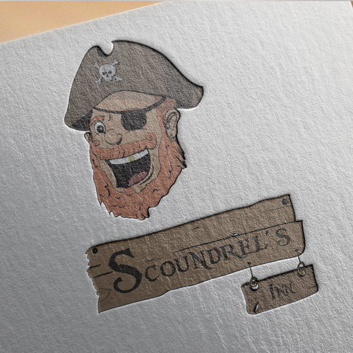 Radio station logo with the title 'Scoundrel's Inn logo'