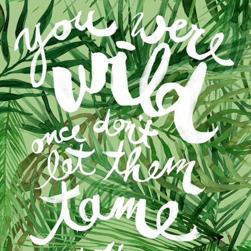 Hand lettering design with the title 'Poster'