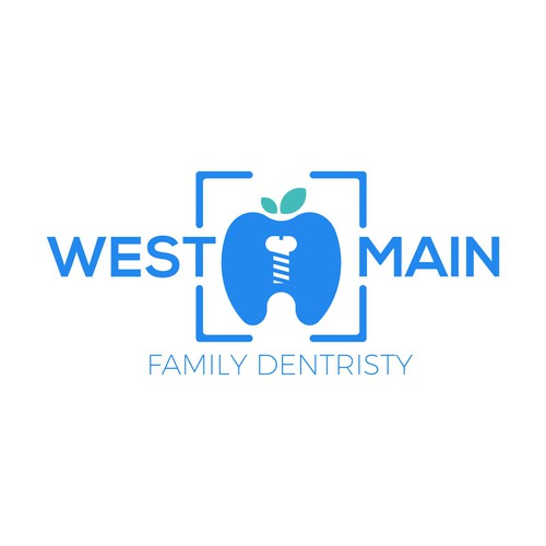 Rectangular logo with the title 'West Main Family Dentristy'
