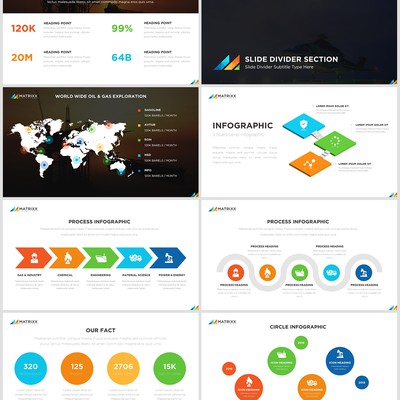 Professional presentation design for mining company
