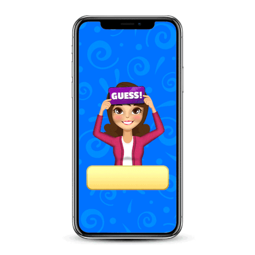 Word design with the title 'Guess! - GIF Intro'