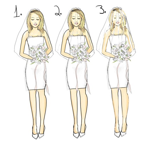 Bridal design with the title 'Portrait No. 2 (concept)'