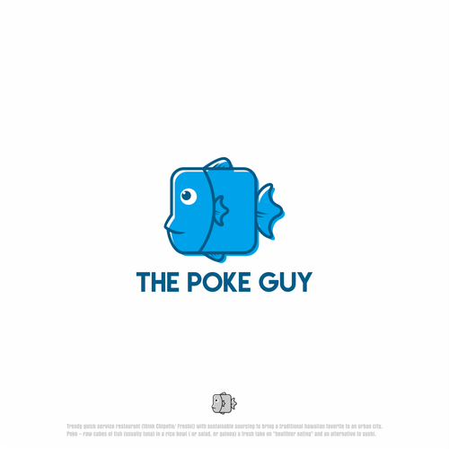 Cube logo with the title 'The Poke Guy'