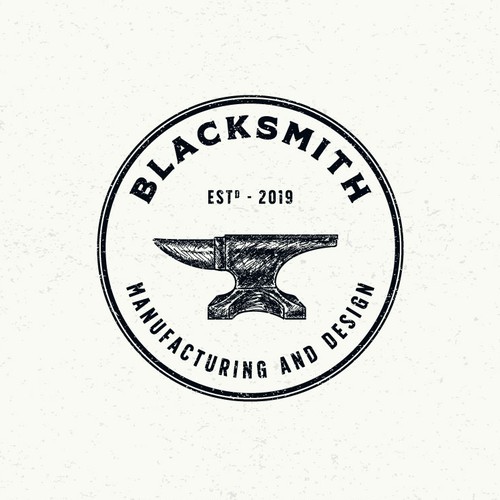Manufacturing design with the title 'Blacksmith Manufacturing and Design'