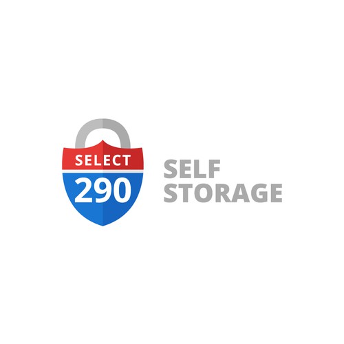 Locker design with the title 'Logo for self storage company'