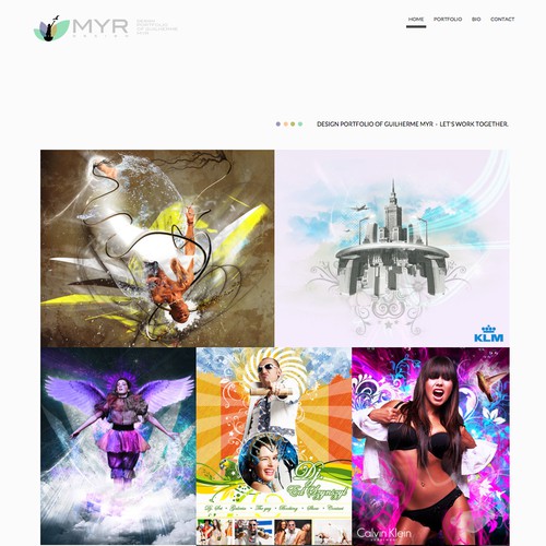 Portfolio website with the title 'Jimdo Logo Certification'