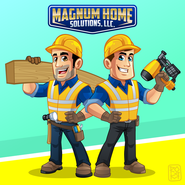 Character brand with the title 'MAGNUM HOME SOLUTION, LLC.'