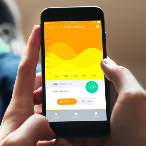 Graph design with the title 'Electrical Usage App'
