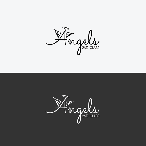 Angel wing design with the title 'Angels 2nd Class'
