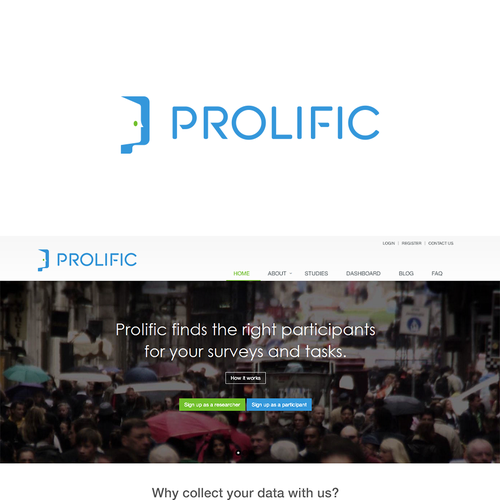 Modern logo with the title 'Prolific'