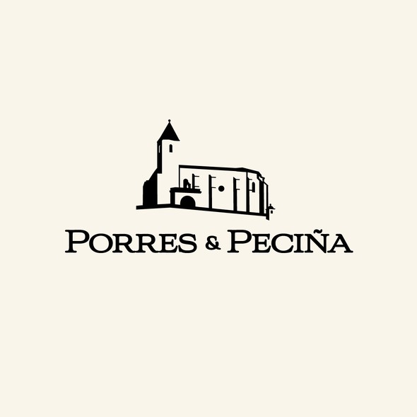 Barcelona logo with the title 'Logo for Porres & Pecina'