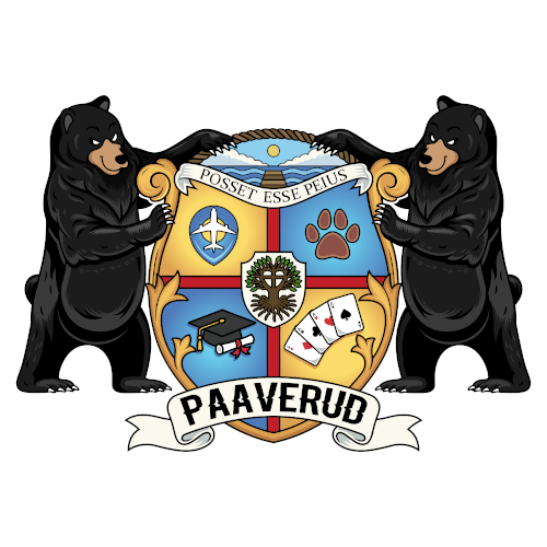 Family crest design with the title 'Family crest'