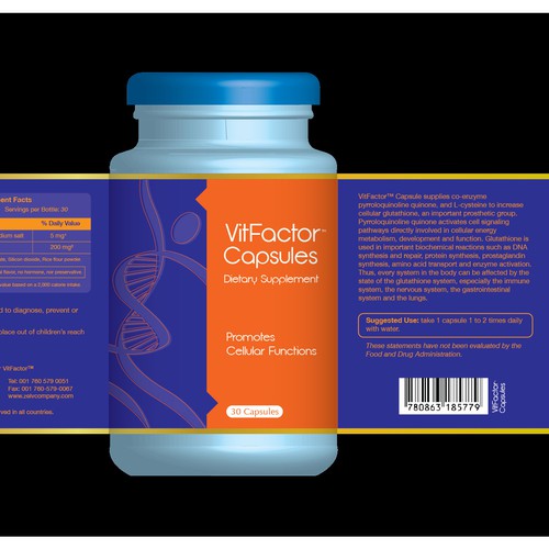 Pharmaceutical label with the title 'Pharma label Design'