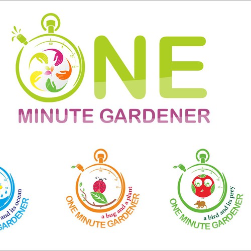 Activity logo with the title 'Bold logo concept for One Minute Gardener'
