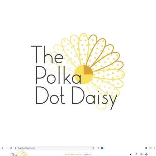 Daisy design with the title 'Logo for a women's lifestyle website'