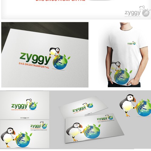 Alternative design with the title 'Green, innovative "zyggy" needs a killer logo. Guaranteed to be a challenge!'