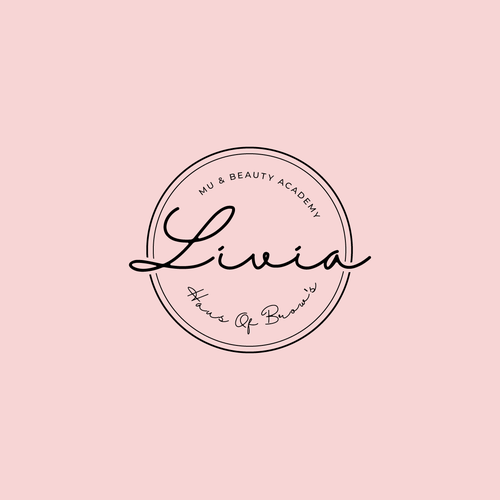 Makeup logo with the title 'Livia Haus of Brows'