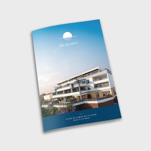 Property design with the title 'Elegant and minimalistic bifold brochure for real estate'