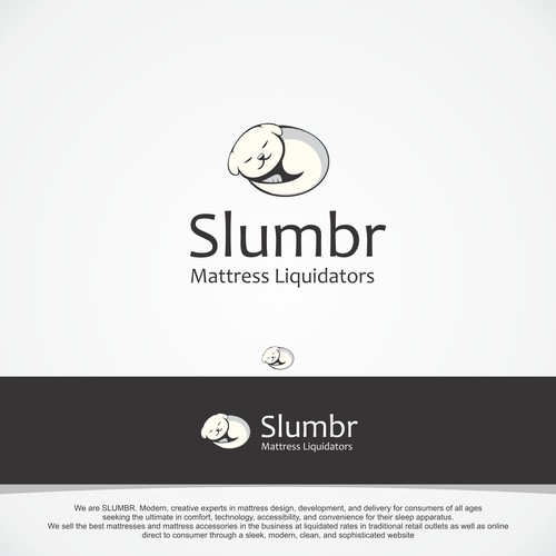 Sleep logo with the title 'Mattresses, Slumbr, Logo's and Tips! '
